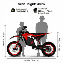 Kubbi K22 Electric Dirt Bike for Teenagers (Ages 14-18)