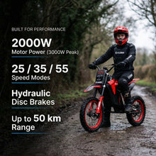 Kubbi K22 Electric Dirt Bike for Teenagers (Ages 14-18)