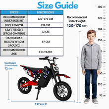 Kubbi K10 Pro Electric Dirt Bike for Teens (Ages 8–14)