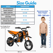 Kubbi K7 Pro Electric Dirt Bike for Kids (Ages 6-10)