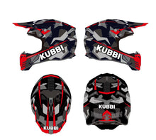Kubbi Kids Motocross Crash Helmet - Red